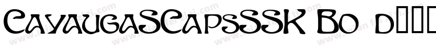 CayaugaSCapsSSK Bold字体转换